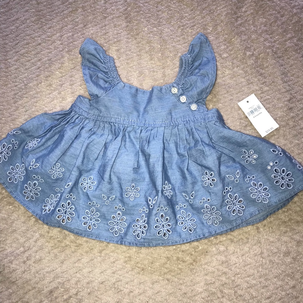 Baby Gap Girls 0-3 months Denim Dress Brand New